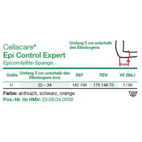 Lohmann & Rauscher Cellacare Epi Control Expert Epicondylitis-Spange, mit Silikonpolster – Ansicht 2