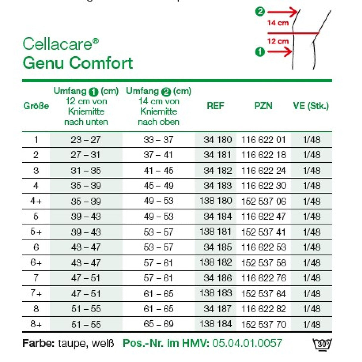 Lohmann & Rauscher Cellacare Genu Comfort Kniebandage, mit Softkomfortzone – Ansicht 8