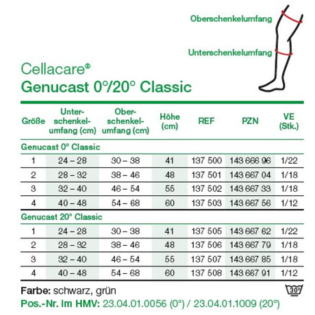 Lohmann & Rauscher Cellacare Genucast 0° Classic Knieorthese, mit herausnehmbaren Aluminiumstäben – Ansicht 8