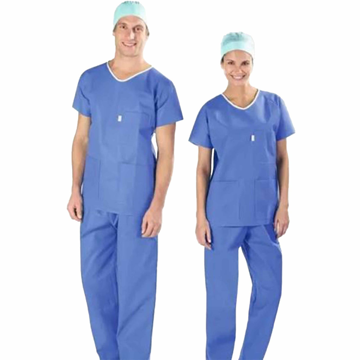 Lohmann & Rauscher Sentinex Bereichskleidung Set, unsteril, blau, aus Hose und Kasack
