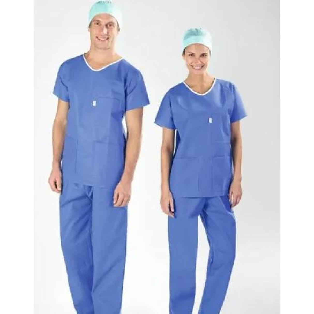 Lohmann & Rauscher Sentinex Soft Bereichskleidung Kasack, unsteril, blau, mit V-Ausschnitt – Ansicht 3