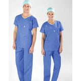 Lohmann & Rauscher Sentinex Soft Bereichskleidung Kasack, unsteril, blau, mit V-Ausschnitt – Ansicht 3