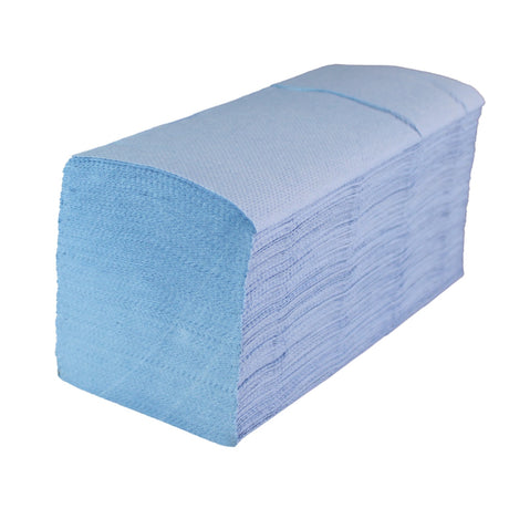 ZVG zetForm Falthandtücher V-Falz, Tissue, blau, 2-lagig