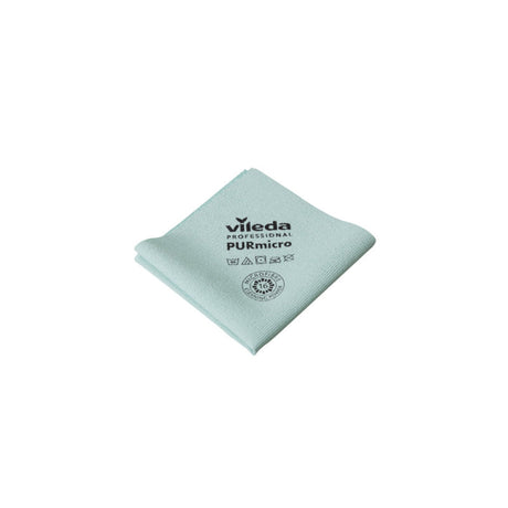 Vileda Professional PURmicro Active Microfasertuch, beschichtet – streifenfreie Reinigung von Glas & Edelstahl – Ansicht 2