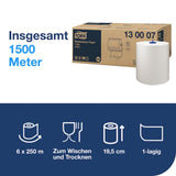 Tork Waschstation Papierwischtücher W6, 1-lagig – Ansicht 2