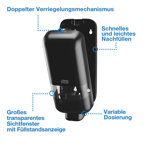 Tork Elevation Seifen- und Desinfektionsmittelspender S4, mit Sichtfenster – Ansicht 8