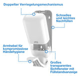 Tork Seifen- und Desinfektionsmittelspender mit Armhebel S4, aus Kunststoff – Ansicht 2