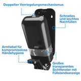 Tork Seifen- und Desinfektionsmittelspender mit Armhebel S4, aus Kunststoff – Ansicht 5