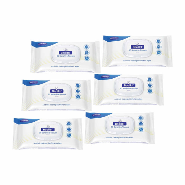 Bacillol 30 Sensitive Tissues XXL Desinfektionstücher, materialschonend und großflächig