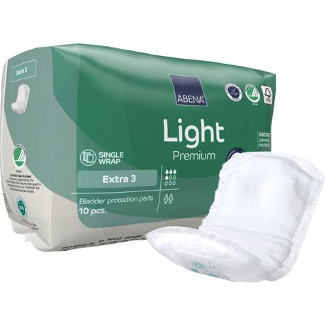 ABENA® Light Premium Inkontinenzeinlagen – Extra 3 – Karton = 20 Packungen × 10 Stück