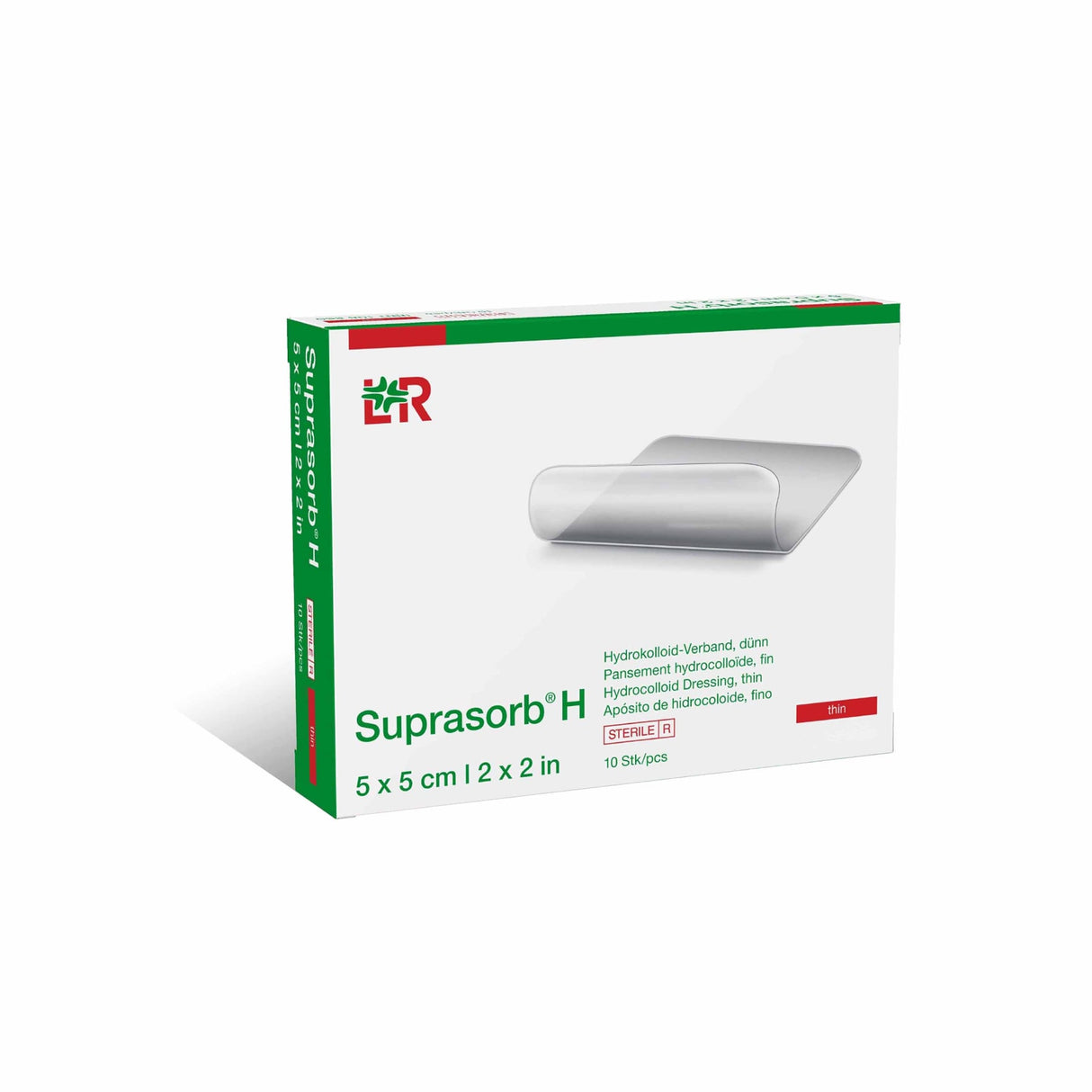 Lohmann & Rauscher Suprasorb H Hydrokolloid-Verband, steril, dünn – Ansicht 3