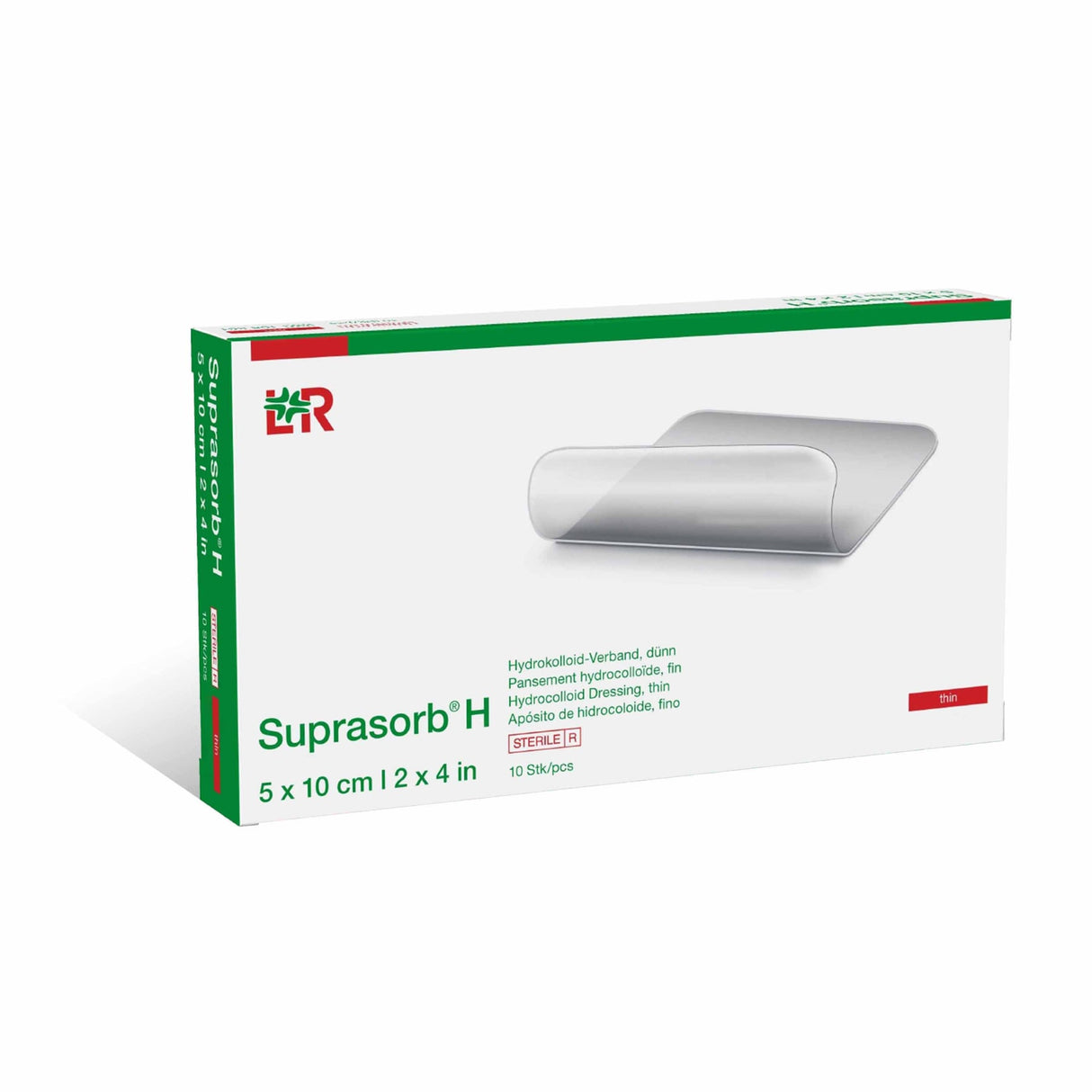 Lohmann & Rauscher Suprasorb H Hydrokolloid-Verband, steril, dünn – Ansicht 4