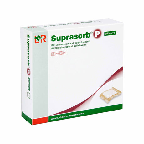 Lohmann & Rauscher Suprasorb P PU-Schaumverband, steril, selbstklebend, anatomisch geformt – Ansicht 2