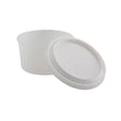 AMPri Zahnprothesenbecher, Einweg, weiß, 270 ml - 1 Karton = 6 x 28 Stück