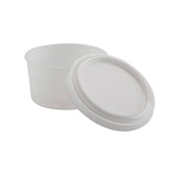AMPri Zahnprothesenbecher, Einweg, weiß, 270 ml - 1 Karton = 6 x 28 Stück