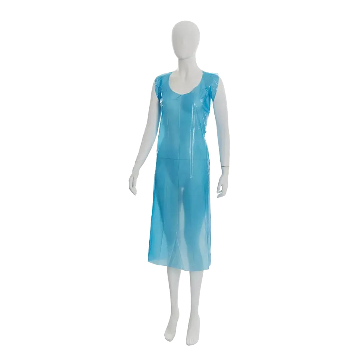 AMPri Med-Comfort Einwegschürze, 80 × 125 cm, blau - 1 Packung = 100 Stück