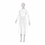 AMPri Med-Comfort Einwegkittel Vlies, 136 cm, weiß - 1 Packung = 10 Stück, Größe L/XL