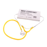 AMPri MED-COMFORT Flachstethoskop, rot - 1 Karton = 100 Stück, Schlauchfarbe: gelb