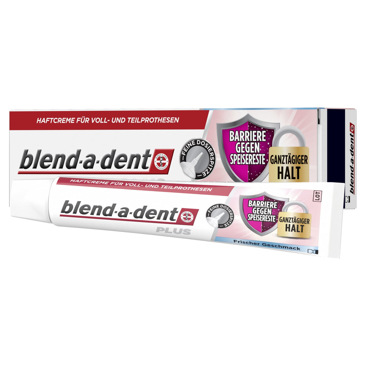blend-a-dent Plus Haftcreme, Frischer Geschmack, mit Barriere gegen Speisereste