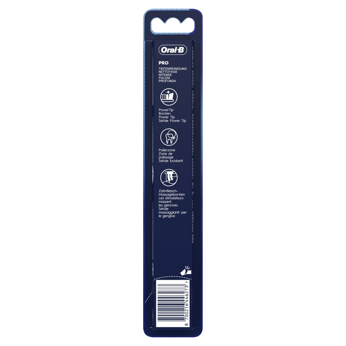 Oral-B Pro-Clean Zahnbürste 40 Medium mit PowerTip-Borsten und Zungenreiniger – Ansicht 2