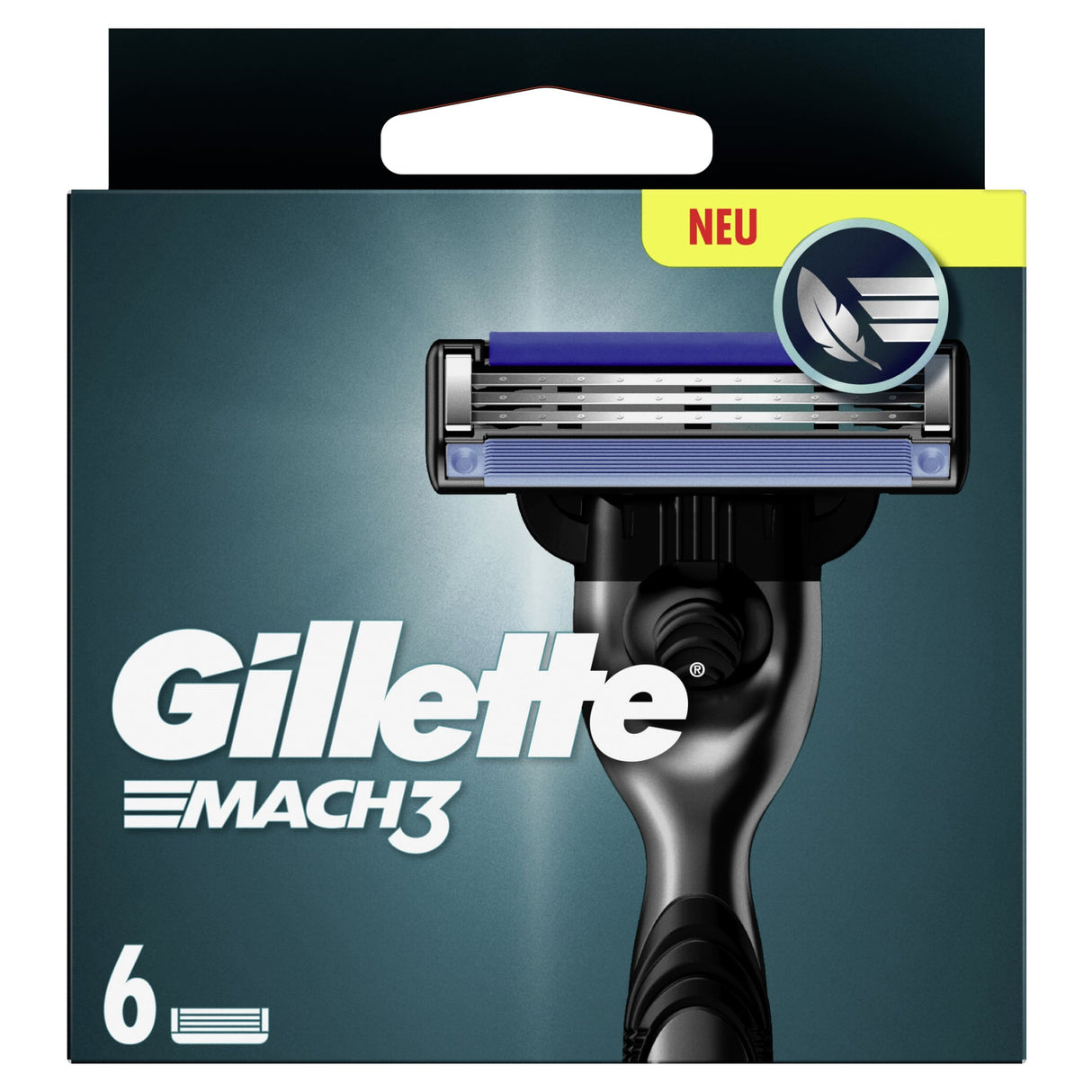 Gillette Mach3 Rasierklingen mit Gleitstreifen, 3-fach-Klinge