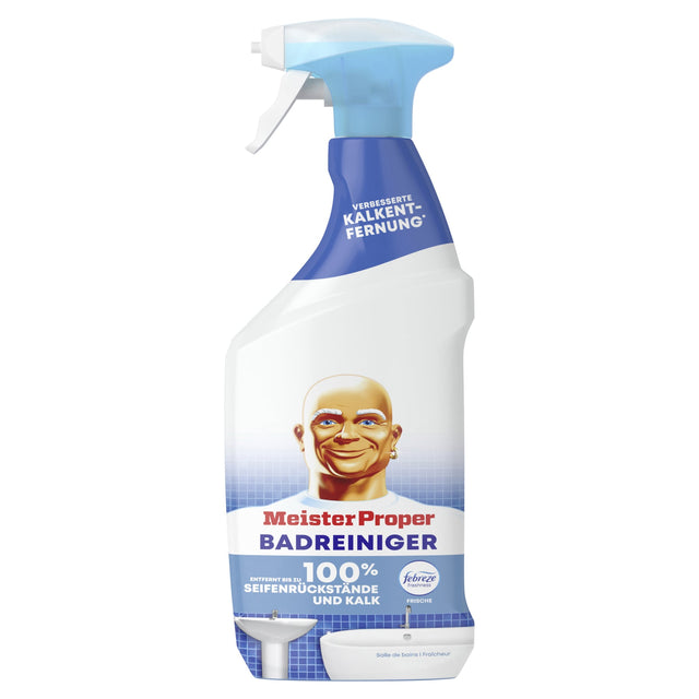 Meister Proper Badreiniger Spray, Febreze Frische, für alle Badoberflächen