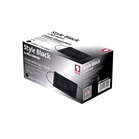 ampri-med-comfort-style-black-mundschutz-4-lagig-50-stuck - 1 Packung = 50 Stück