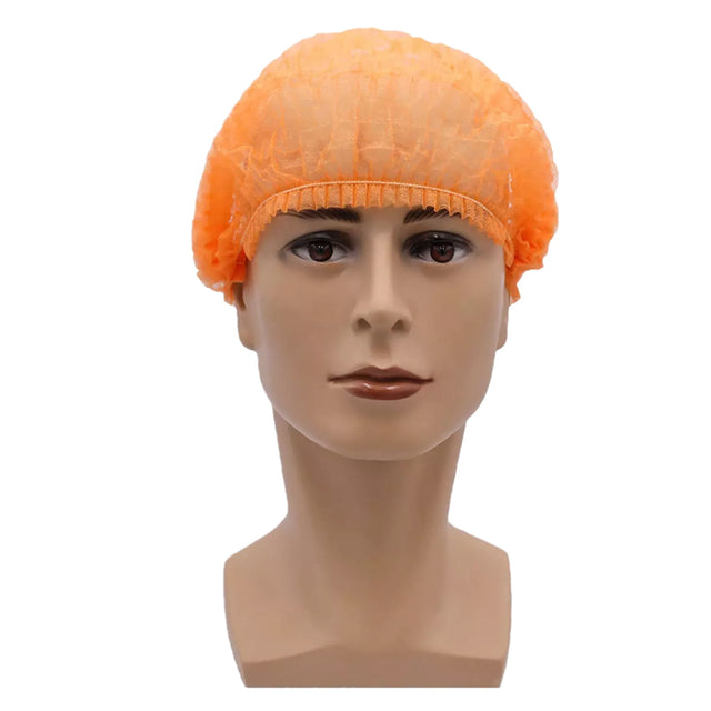 MED-COMFORT Klipphauben, PP, 52 cm - 1 Packung = 100 Stück, Farbe: orange