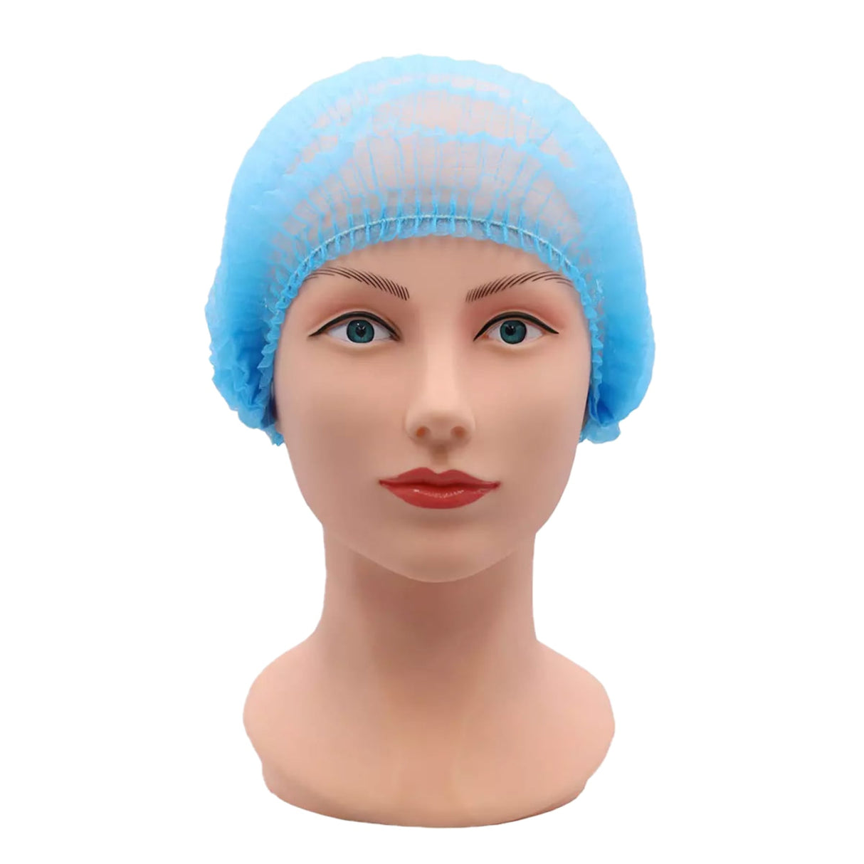 AMPri Eco-Plus Klipphaube, PP, 44 x 51 cm - 1 Karton = 20 Packungen à 100 Stück, Farbe: blau