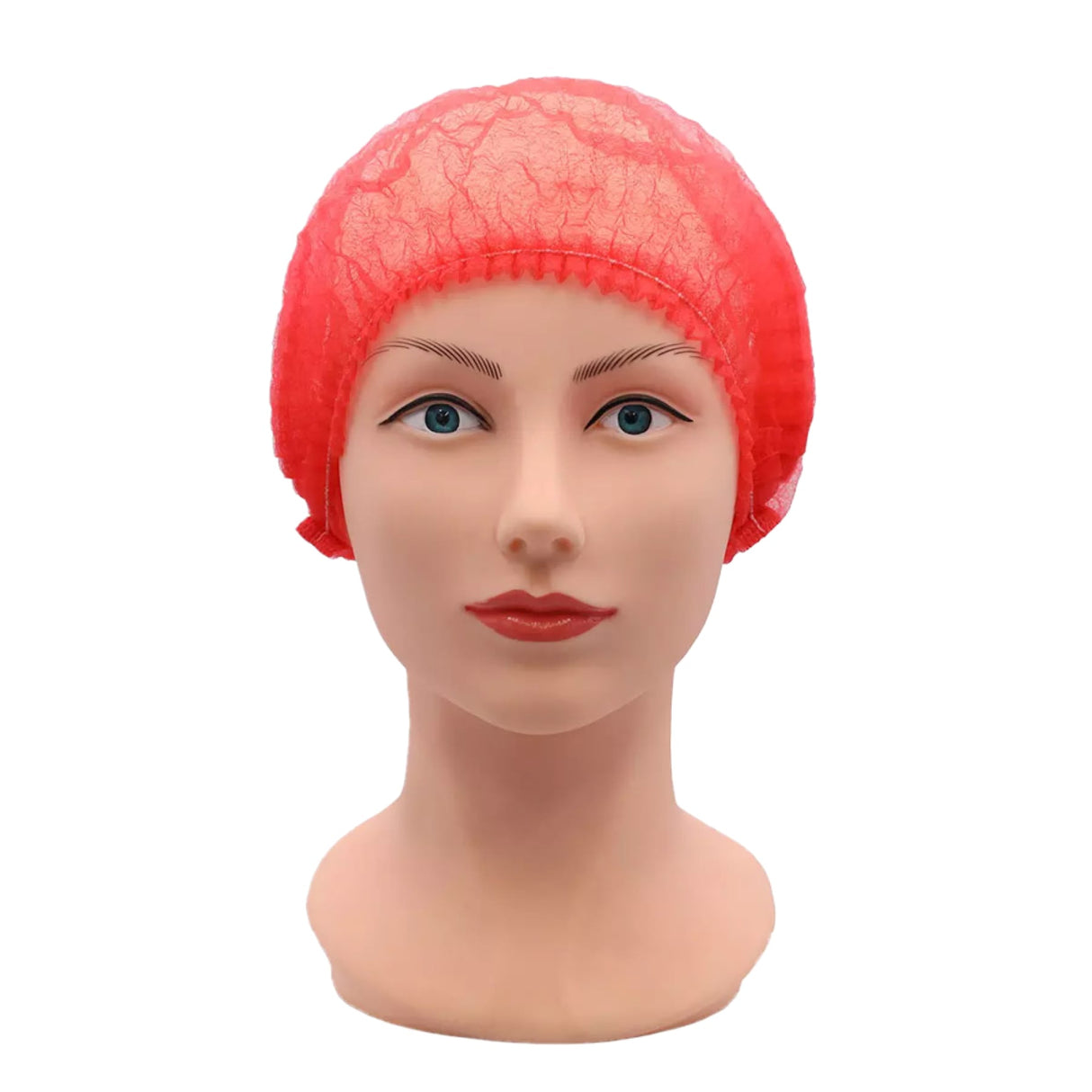 AMPri Eco-Plus Klipphaube, PP, 44 x 51 cm - 1 Karton = 20 Packungen à 100 Stück, Farbe: rot