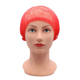 AMPri Eco-Plus Klipphaube, PP, 44 x 51 cm - 1 Karton = 20 Packungen à 100 Stück, Farbe: rot