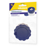 Lifemed Tablettenmörser rund, Tabletten zermahlen - Ø 5,3 cm x 4,5 cm – Farbe: blau