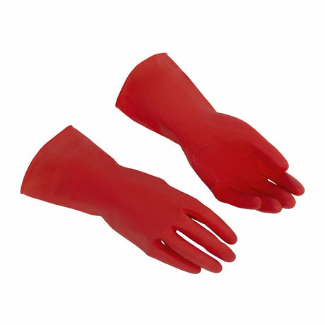 Vileda Professional Multipurpose Reinigungshandschuh Der Feine, rot – Naturlatex mit chlorierter Außenseite – Ansicht 9