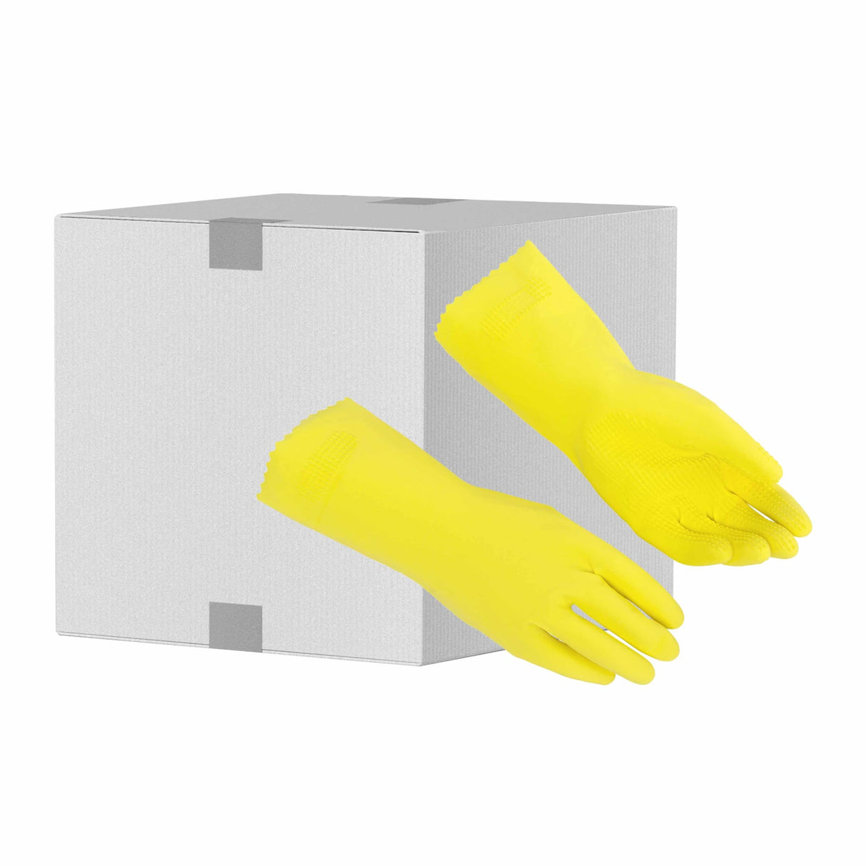 Vileda Professional SafeGrip Latexhandschuhe, gelb – Noppenprofil, sicherer Halt nass und trocken – Ansicht 8