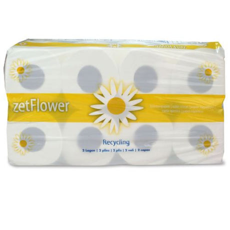 ZVG Toilettenpapier 2-lagig, weiß – 250 Blatt/Rolle