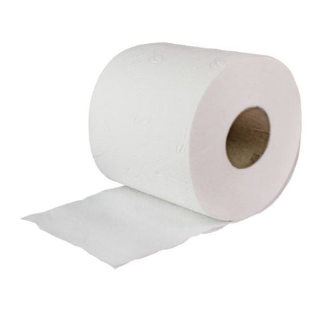 ZVG Toilettenpapier 3-lagig, hochweiß – 250 Blatt/Rolle, mit Blumendekor – Ansicht 3