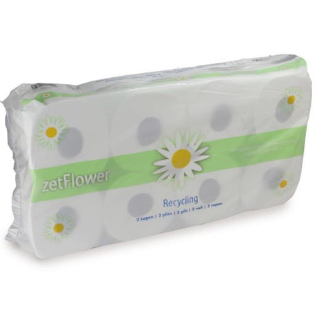 ZVG Toilettenpapier 2-lagig, weiß – 400 Blatt/Rolle, hoher Weißegrad – Ansicht 2