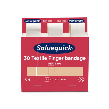 Cederroth Salvequick Textilpflaster, extra lang – 1 Box = 6 x 30 Stück