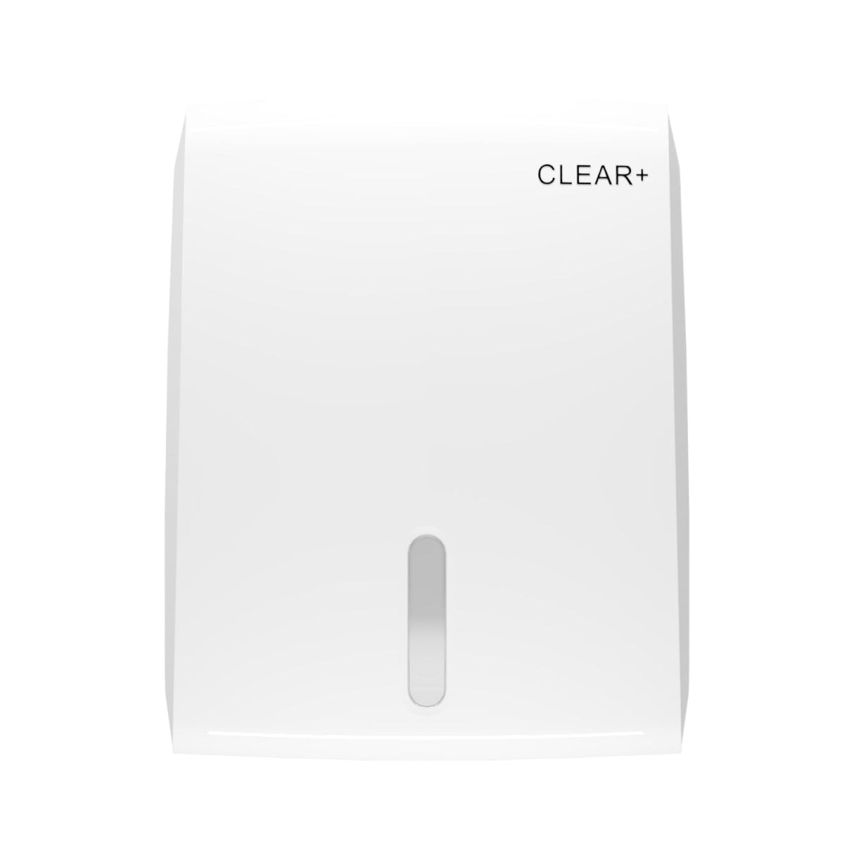 CWS Clear+ Falthandtuchspender, abschließbar, bis 400 Blatt, für Z-/V-Falz-Papier