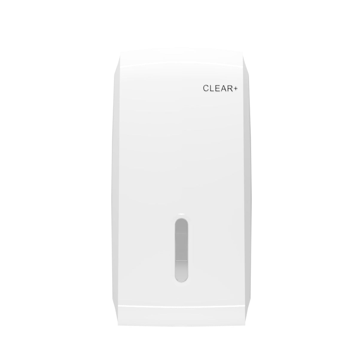 CWS Clear+ Einzelblatt-Toilettenpapierspender, abschließbar, für V-Falz-Papier