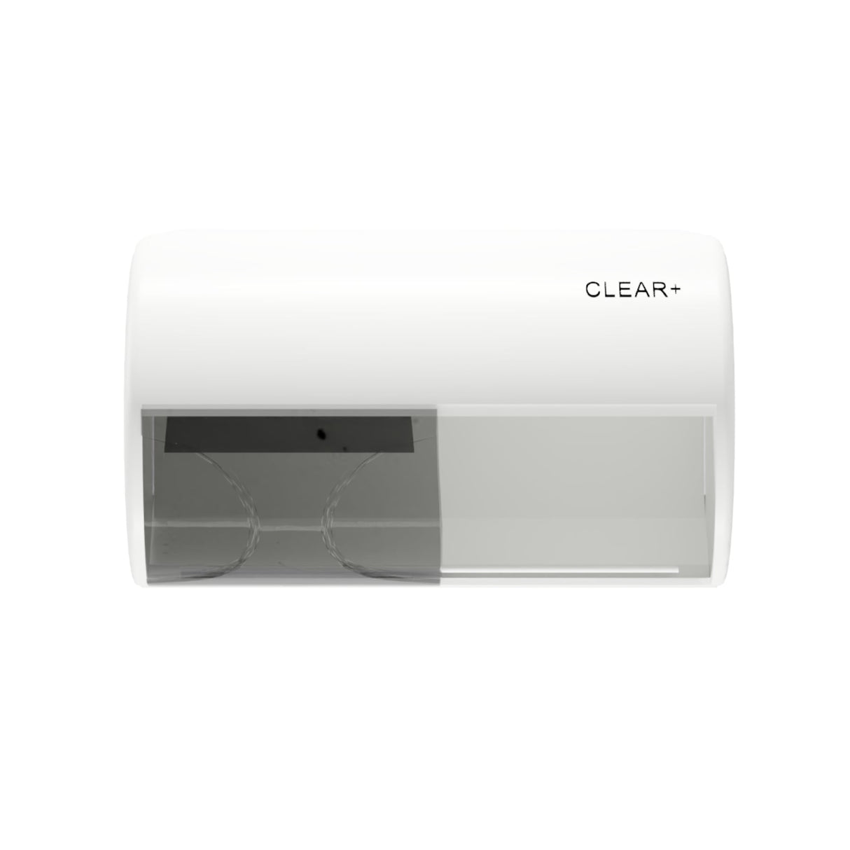 CWS Clear+ Toilettenpapierspender mit Sichtfenster, für 2 Rollen