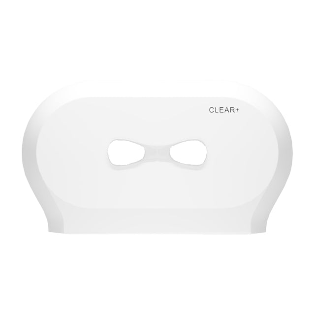 CWS Clear+ Midi-Toilettenpapierspender, abschließbar, für 2 Rollen mit Ersatzrollenfunktion