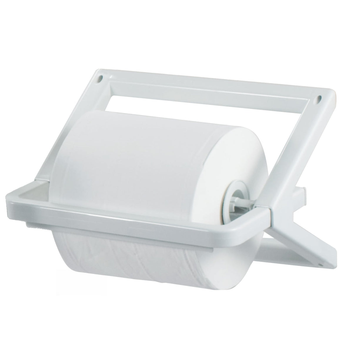 CWS Clear+ Industrierollenhalter, robust, hohe Füllkapazität, für Wand- und Tischmontage