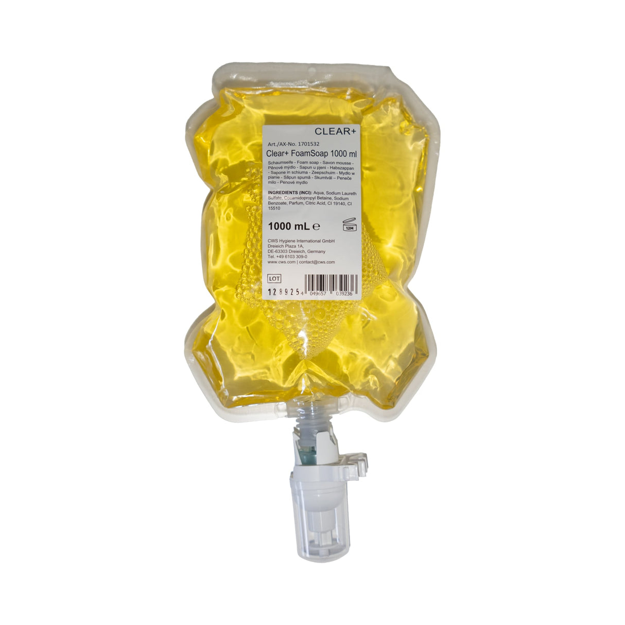 CWS Clear plus Schaumseife, sanfter Schaum, dermatologisch getestet – Ansicht 2
