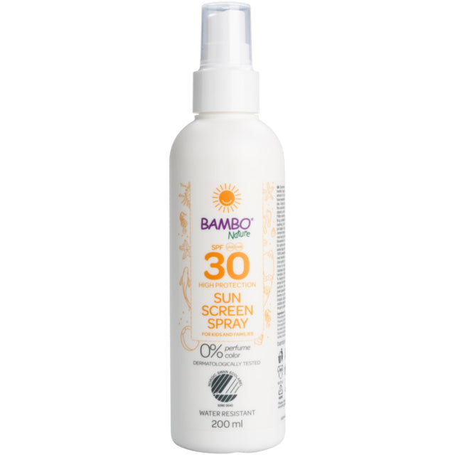Bambo Nature Sonnenschutz LSF 30 – 200 ml Sprühflasche