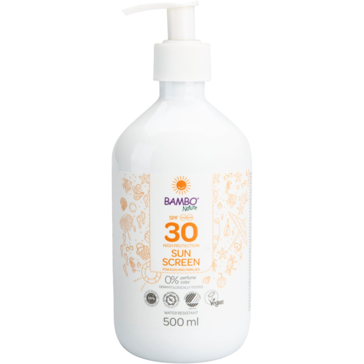 Bambo Nature Sonnenschutz LSF 30 – 500 ml Pumpflasche