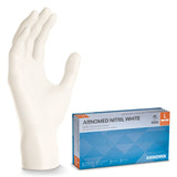 ARNOMED Nitril White Einmalhandschuhe, puderfrei, weiß – hautfreundlich – Ansicht 3