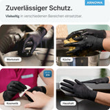 ARNOMED Nitril Midnight Black Einmalhandschuhe, puderfrei, schwarz – extra reißfest – Ansicht 7