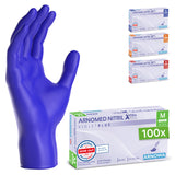 ARNOMED Nitril XTRA PURE Einmalhandschuhe, puderfrei, violett – frei von Akzeleratoren – Ansicht 4