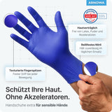 ARNOMED Nitril XTRA PURE Einmalhandschuhe, puderfrei, violett – frei von Akzeleratoren – Ansicht 5
